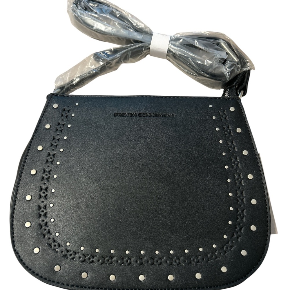French Connection Black Studded Women's Bag